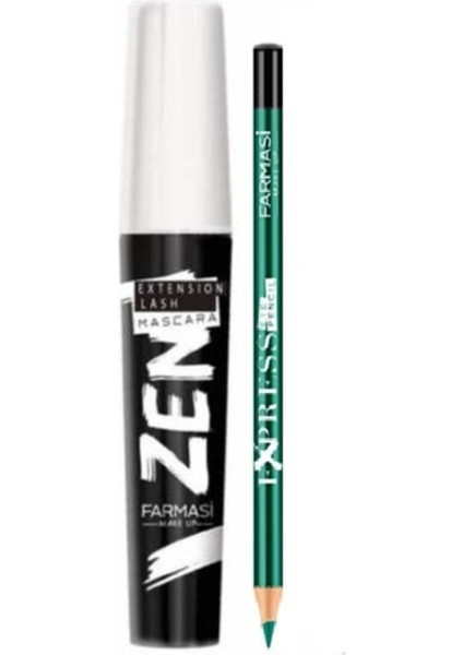 Zen Maskara ve Express Metalik Haki Göz Kalemi
