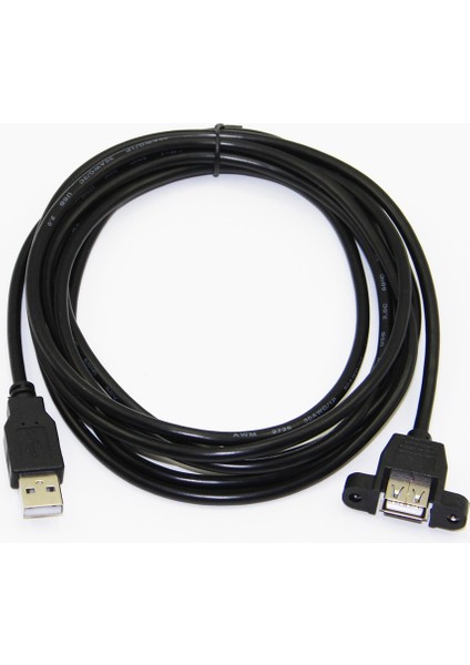 4889 USB Dişi Erkek Panel Tipi Data Uzatma Kablosu 3 Metre