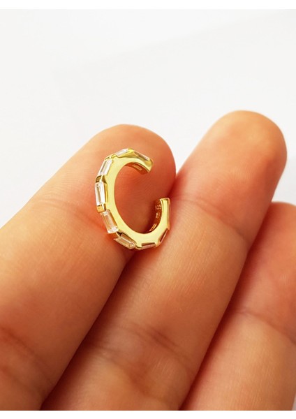 Ithal Baget Taşlı Gümüş Kıkırdak modelleri