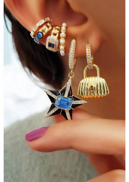 Ithal Baget Taşlı Gümüş Kıkırdak fırsatları