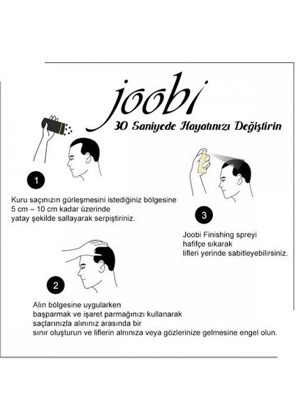 Joobı 4 Adet 28 gr Saç Tozu - Gürleştirici Saç Fiberi - Açık Kahve