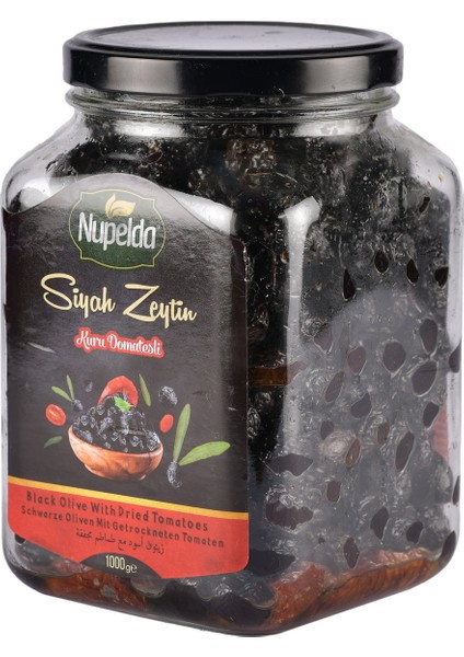 Kuru Domatesli Siyah Zeytin  1kg