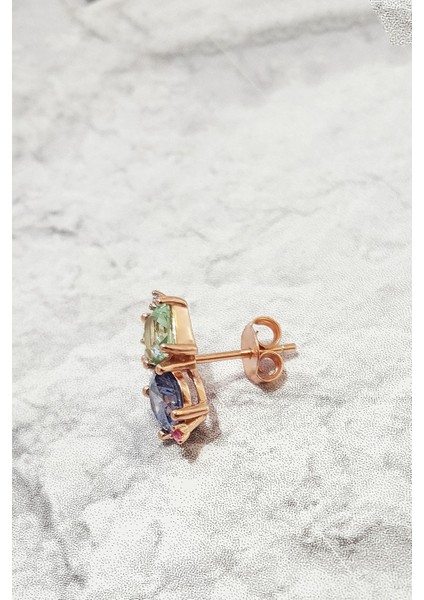 Tekli Ithal 3 Şekil Zirkon Taşlı Küpe fiyatları