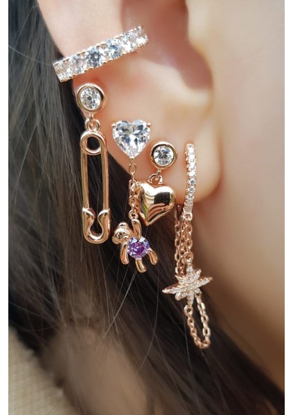 Tekl0 0thal M0N0 Kalp Sade Ta^lı Gümü^ Küpe fiyatları