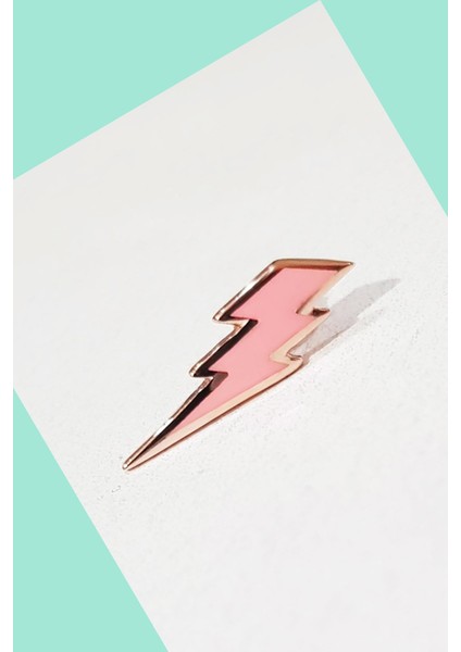 Tekli Mini Mineli Şimşek Gümüş Küpe