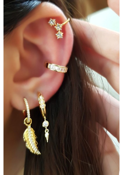 Tekli Ithal Taşlı Figür Gümüş Küpe fiyatları