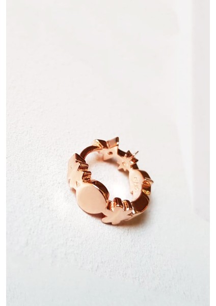 Tekli Ithal Mini Içi Gülen Figürlü Gümüş Küpe fırsatları