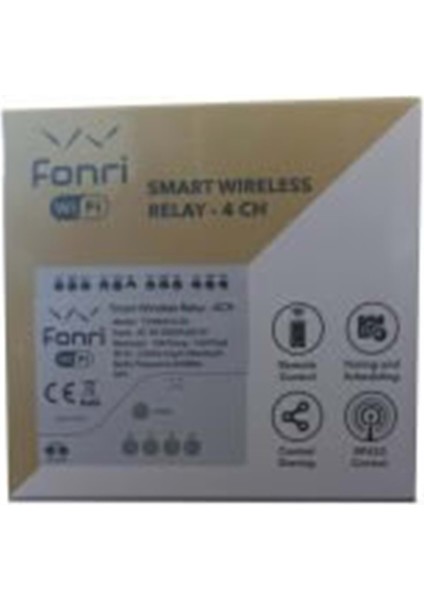 Fonrı Akıllı Wi-Fi 4kanal Röle- 4 Ch TYWB4CH-D1 ( Tek Başına Kullanılabilir)