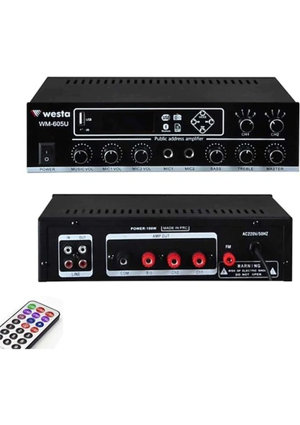 WM-605U Trafolu 100 Watt Amfi