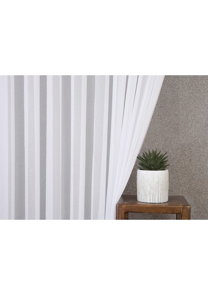 Etamin Tül Beyaz 1-2 Seyrek Pile 200X260