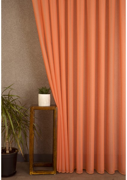 Etamin Tül Turuncu 1-3 Sık Pile 400X260