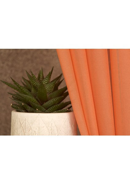 Etamin Tül Turuncu 1-3 Sık Pile 400X260 modelleri