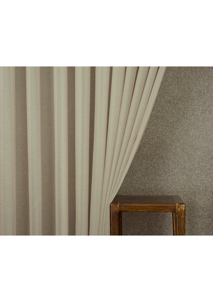 Etamin Tül Vizon Rengi 1-2,5 Orta Sık Pile 100X260