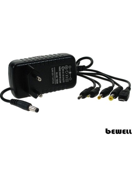 BW-1700 12V 2A 6 Uçlu Universal Tablet Adaptörü