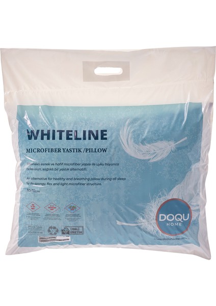 Doqu Home White Line Microfiber Yastık 50X70CM (700GR)