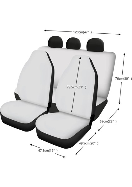 Renault Zoe Uyumlu Oto Koltuk Kılıfı Set