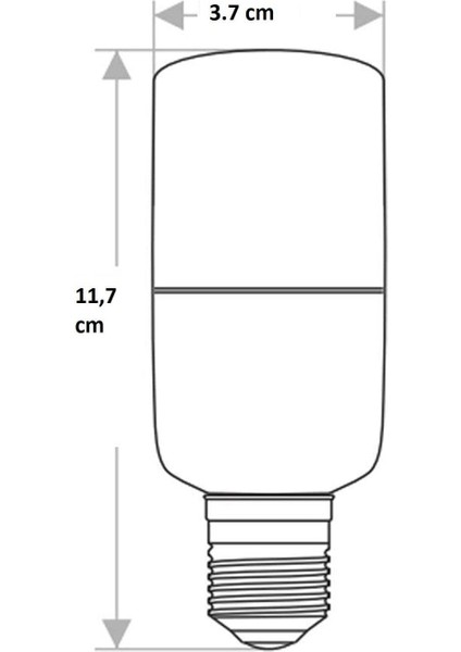 CT-4091 8W/6400K E27 LED Ampul (Beyaz)