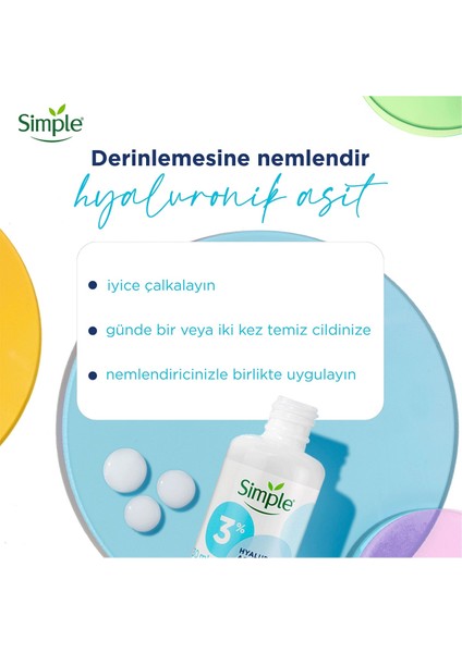 Booster Serum %3 Hyaluronik Asit + B5 Vitamini Derinlemesine Cilt Nemlendirme 30 ml