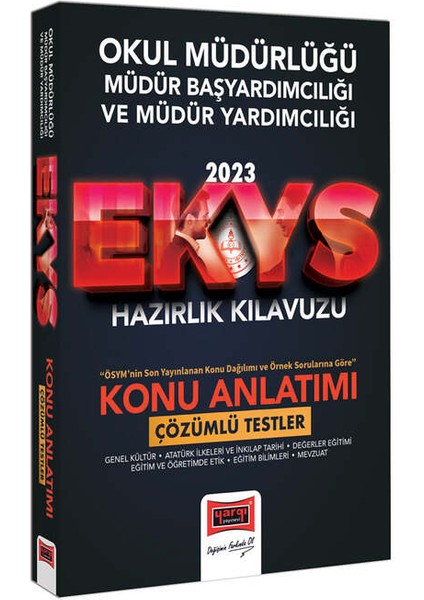 2023 Ekys Okul Müdürlüğü, Müdür Başyardımcılığı ve Müdür Yardımcılığı Konu Anlatımı ve Çözümlü Testler