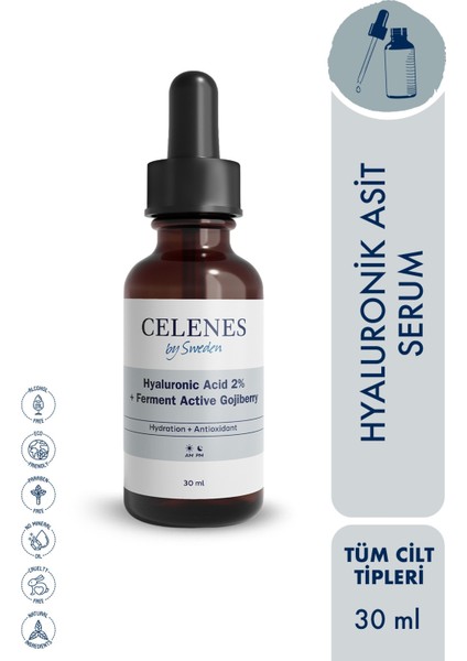 Celenes By Sweden Hyaluronic Acid Ferment Active Gojiberry Yüz Serumu