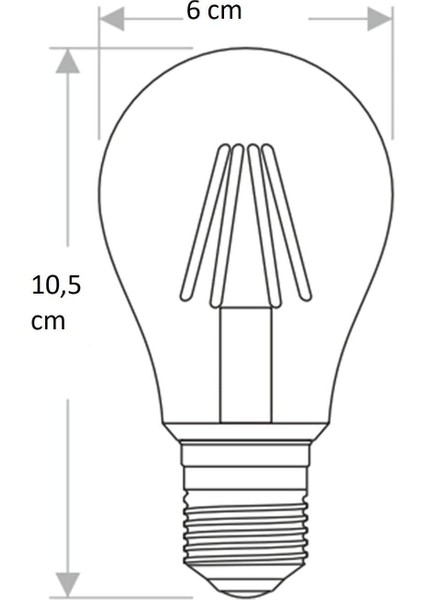 CT-4285 4W E27 Amber Rustik LED Ampul (6ADET)