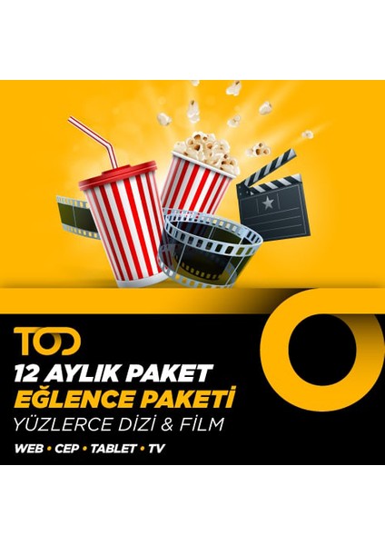 12 Aylık Eğlence Paketi - (Web + Cep + Tablet + Smart TV)