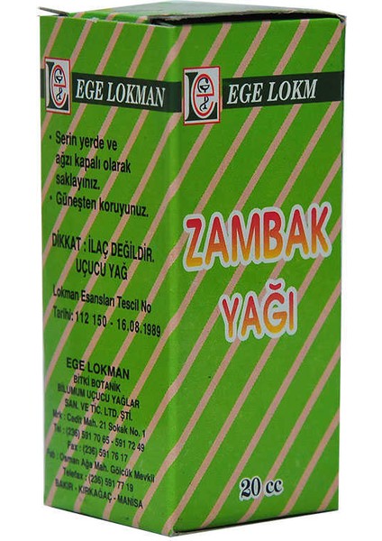 Ege Lokman Zambak Yağı 20 cc