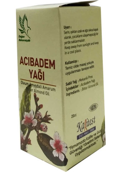 Doğan Baharatçılık Acı Badem Yağı 20 ml