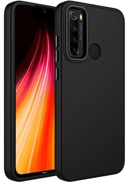 Xiaomi Redmi Note 8 Parlak Metal Detaylı Tuşu Kolay Basmalı Lansman Pastel Silikon Ruby Kılıf