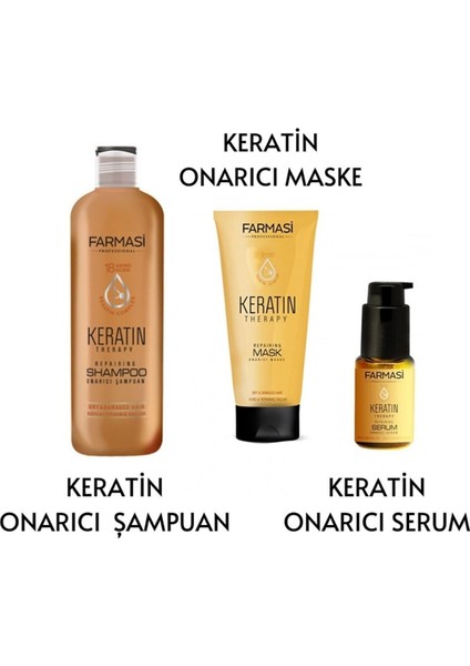 Keratin Therapy Onarıcı 3'lü Set