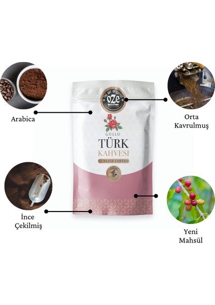 Gül Aromalı Türk Kahvesi 500 Gr. indirimleri