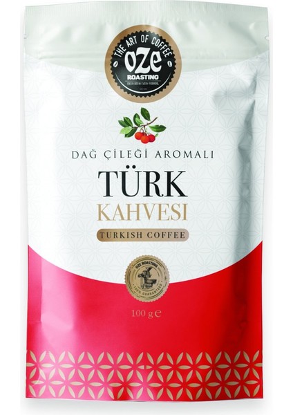 3'Lü Aromalı Türk Kahve Seti /Dağ Çilekli-Güllü-Fındıklı