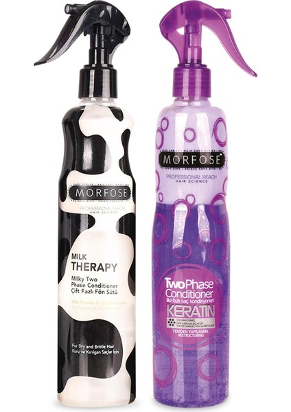 Çift Fazlı Fön Suyu Keratin 400 ml Milk Therapy Çift Fazlı Fön Sütü 400 ml
