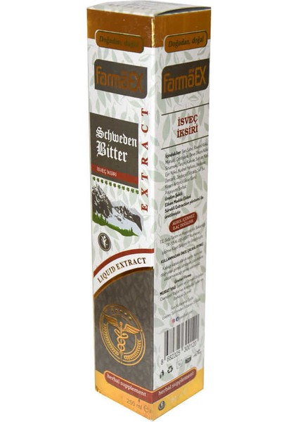 Isveç Iksiri Şurubu Bitkisel Ekstrakt Alkolsüz 250 ml