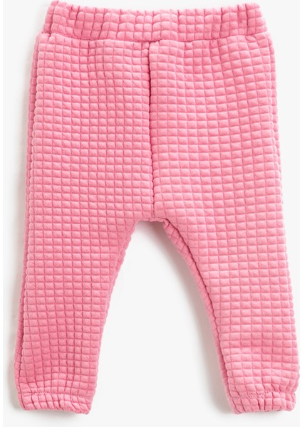 Kapitone Jogger Eşofman Altı Beli Lastikli
