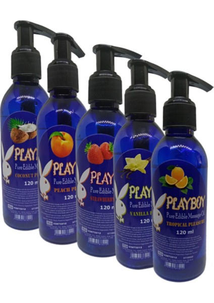 Pure Edible Massage Oil 120ML Masaj Yağı 5 Koku 5 Tat