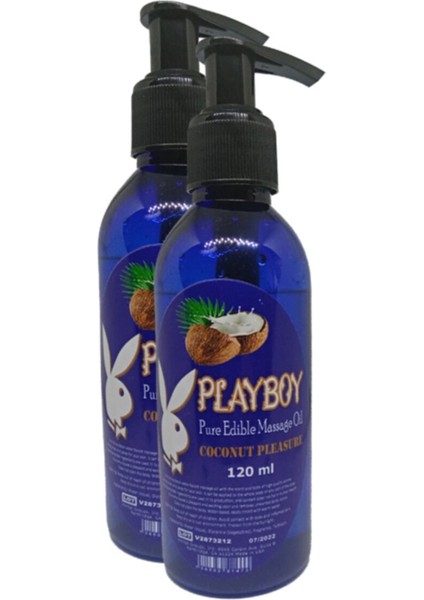 Pure Edible Massage Oil 120ML Hindistancevizi Aromalı Masaj Yağı 2 Adet