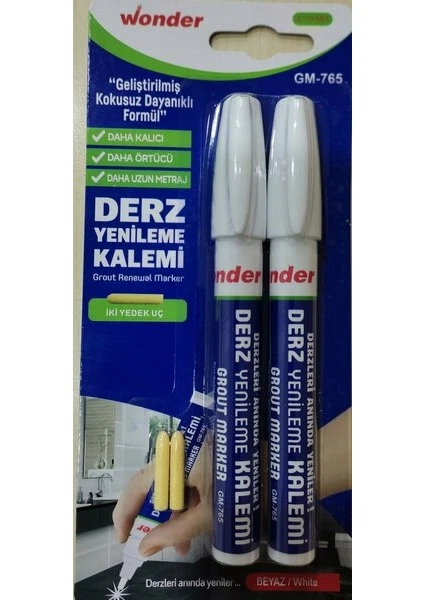 Derz Kalemi GM-765 2'li Beyaz