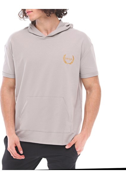 Spqr Kısa Kollu Sweatshirt Neptune Gri