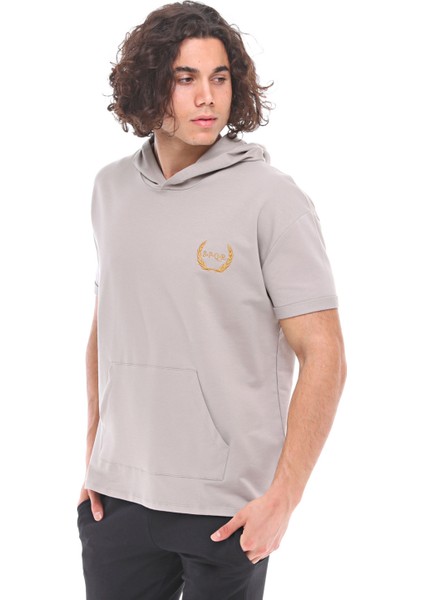 Spqr Kısa Kollu Sweatshirt Neptune Gri