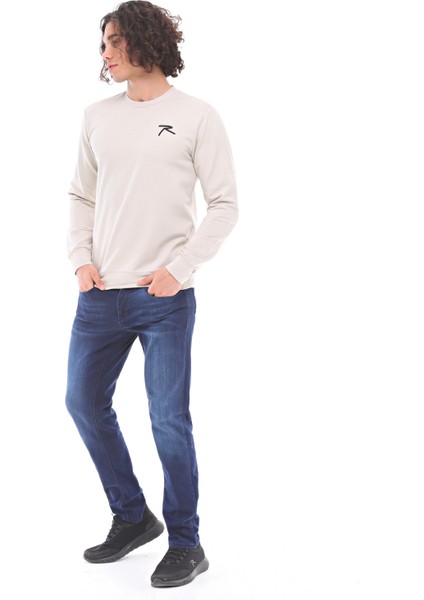 Erkek Sweatshirt Fultus Bej