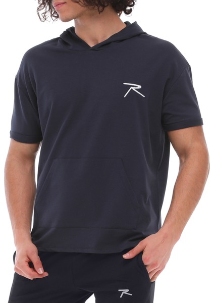 Kısa Kollu Sweatshirt Oculus Lacivert