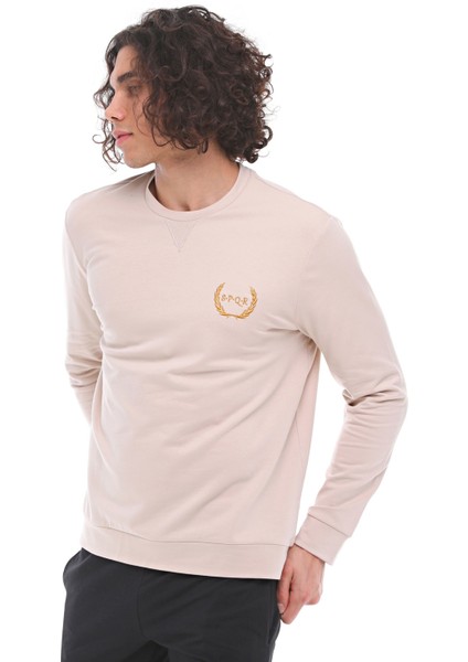 Spqr Sweatshirt Saturn Bej