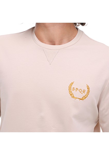 Spqr Sweatshirt Saturn Bej