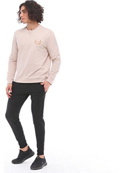 Spqr Sweatshirt Saturn Bej