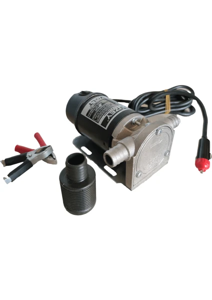 DÜZEY 12 VOLT 3/4''ÇAKMAKLIK GİRİŞLİ DIŞTAN ÇEKME MAZOT AKTARMA(SIVI TRANSFER) POMPASI (SU,SÜT,YAĞ)