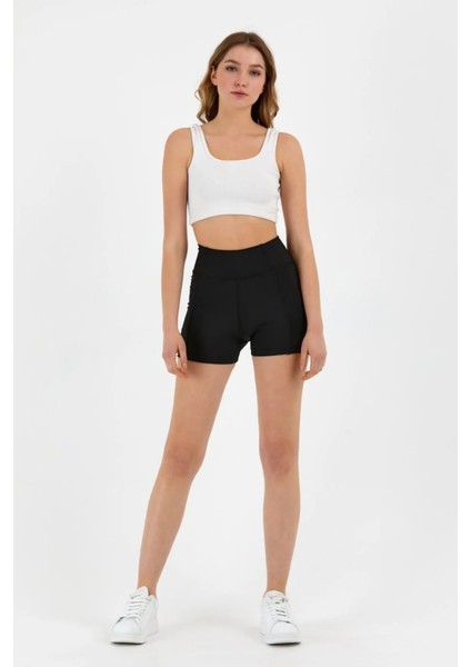 Toparlayıcı Cepli Spor Deniz Şortu Tayt indirimleri