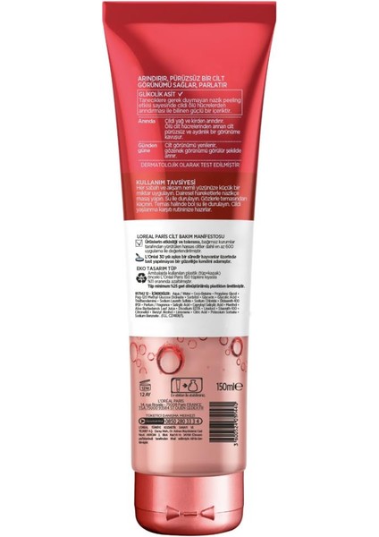 Revitalift Cilt Yenileme Etkili Temizleme Jeli 150 Ml- Glikolik Asit