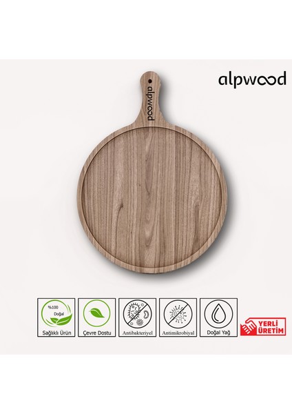 Alp Wood Pizza Sunum Tahtası