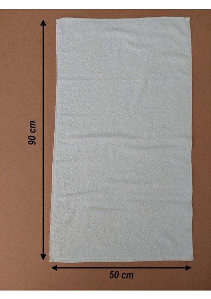Berber Kuaför Havlusu Denizli Beyaz 50x90 cm 12'li modelleri